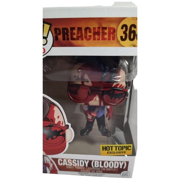 Funko Pop! Preacher #368 Cassidy Bloody Hot Topic Vinyl Action Figure Kids Toy - Picture 6 of 8